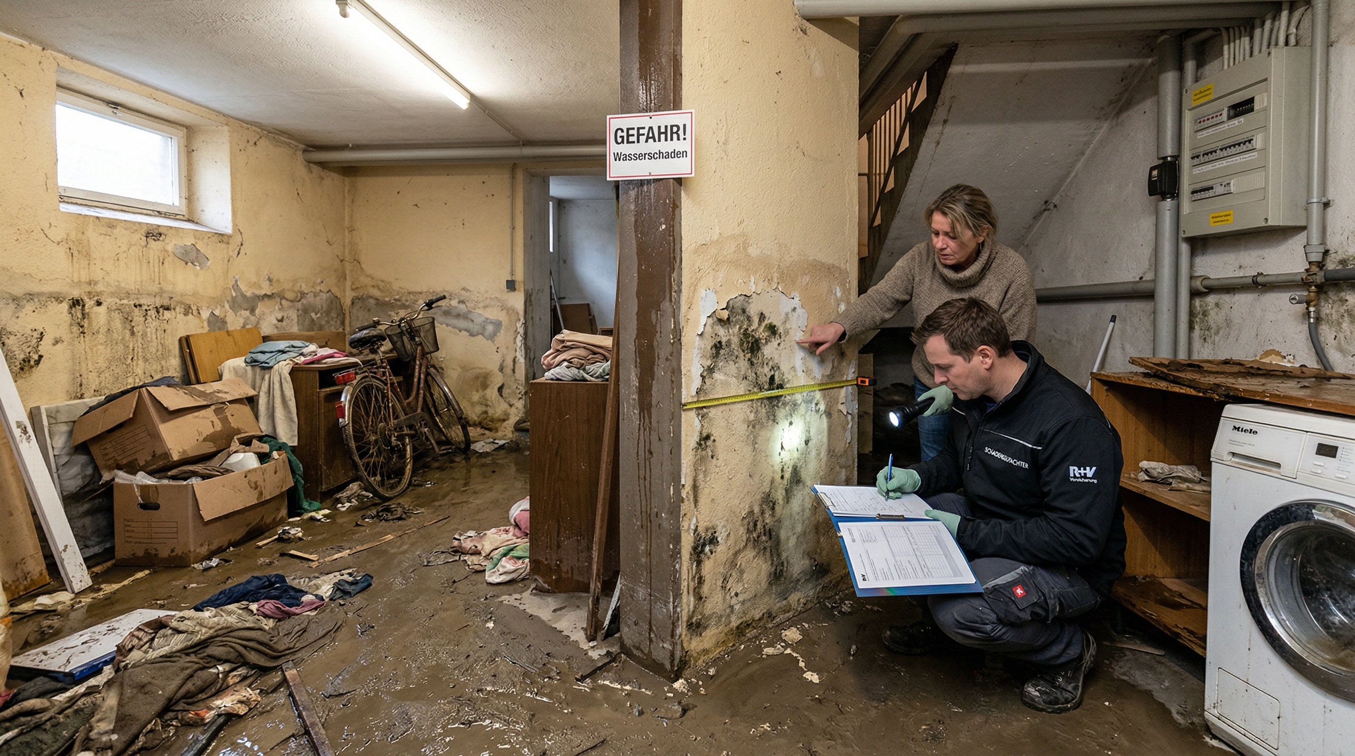 Hochwasserschäden an Gebäude