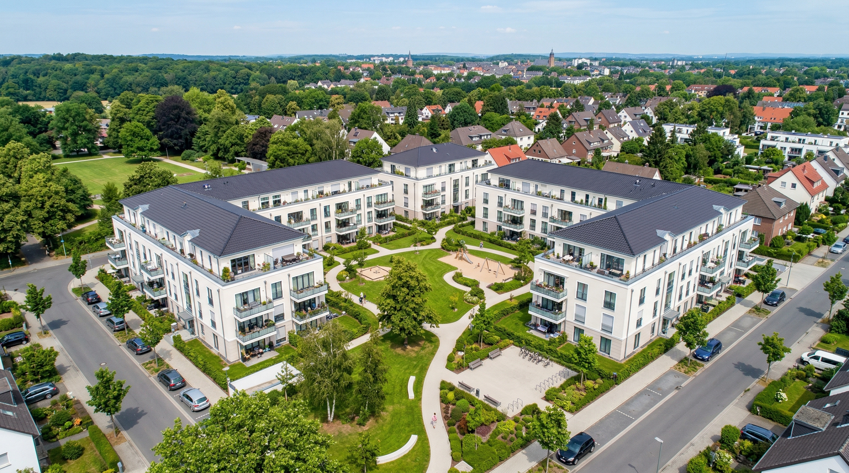 Sachverst&auml;ndige begutachten Wohngeb&auml;ude